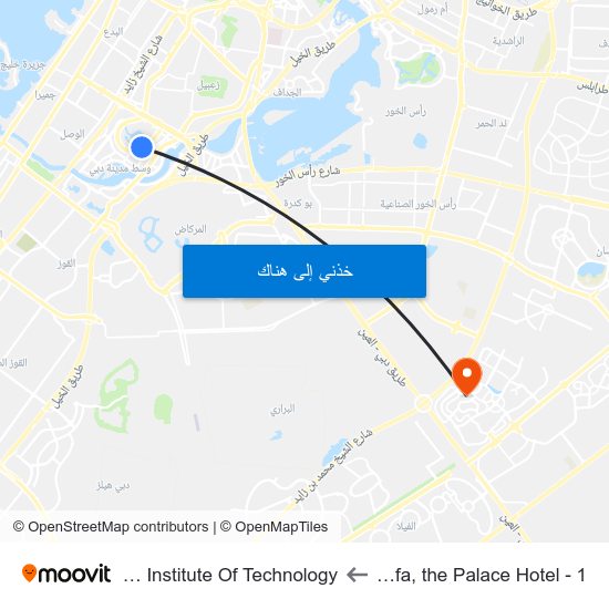 Burj Khalifa, the Palace Hotel - 1 to Rochester Institute Of Technology map