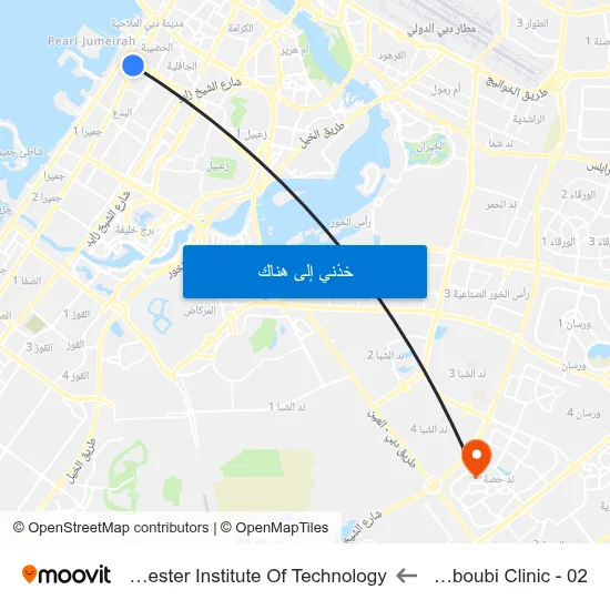 Mahboubi Clinic - 02 to Rochester Institute Of Technology map