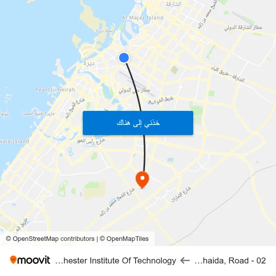 Wuhaida, Road - 02 to Rochester Institute Of Technology map