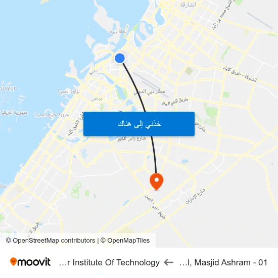 Abu Hail, Masjid Ashram - 01 to Rochester Institute Of Technology map