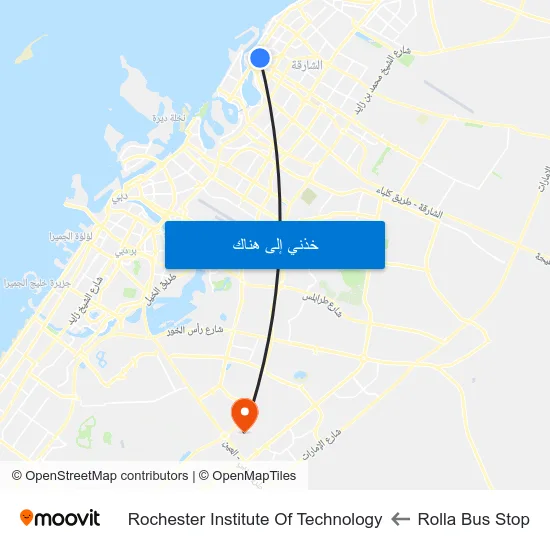 Rolla Bus Stop to Rochester Institute Of Technology map