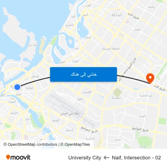 Naif, Intersection - 02 to University City map