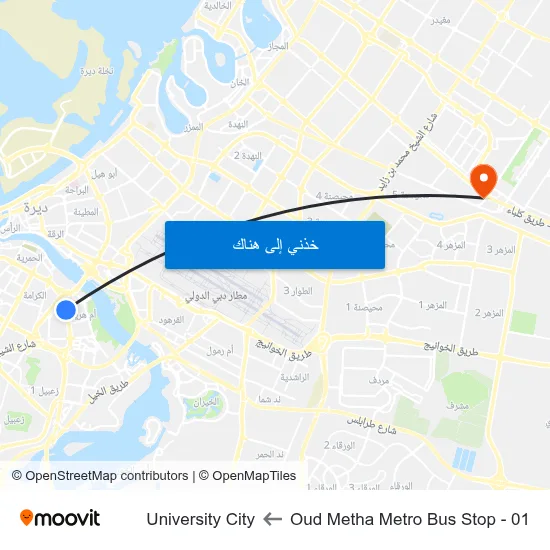 Oud Metha Metro Bus Stop - 01 to University City map
