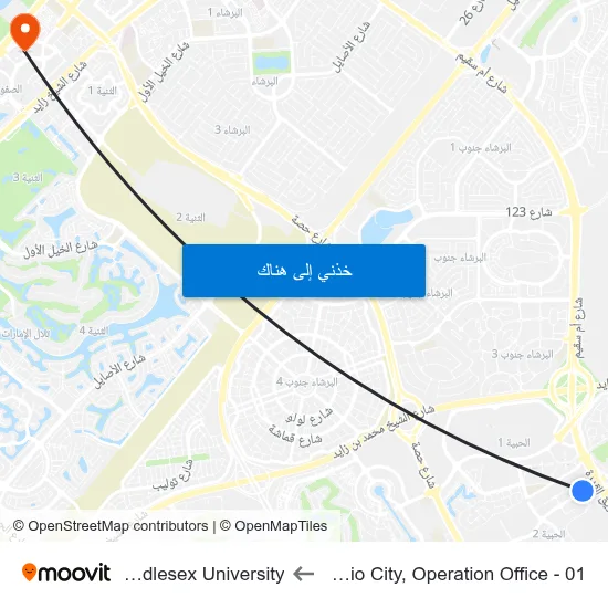 Studio City, Operation Office - 01 to Middlesex University map