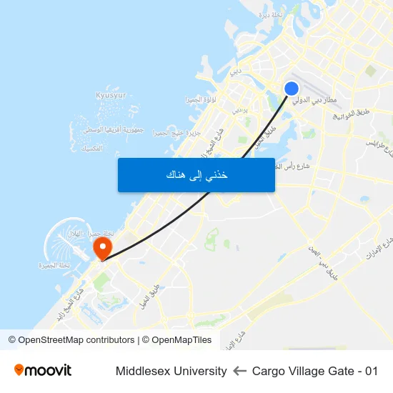 Cargo Village Gate - 01 to Middlesex University map