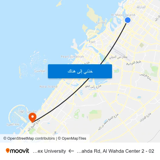 Sharjah, Al Wahda Rd, Al Wahda Center 2 - 02 to Middlesex University map