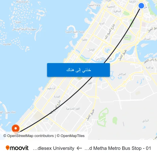 Oud Metha Metro Bus Stop - 01 to Middlesex University map