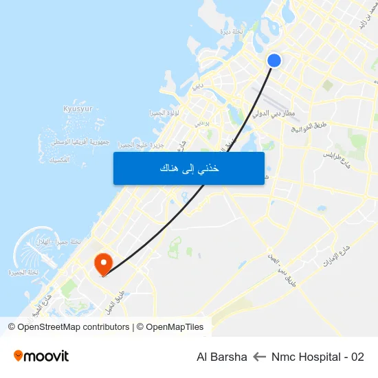 Nmc Hospital - 02 to Al Barsha map