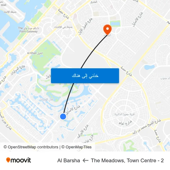 The Meadows, Town Centre - 2 to Al Barsha map