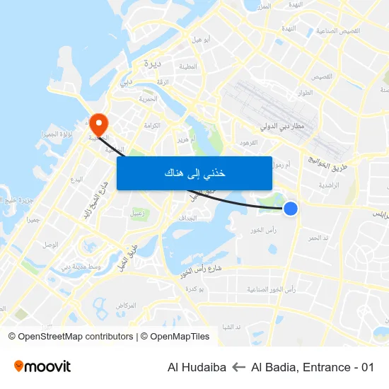 Al Badia, Entrance - 01 to Al Hudaiba map
