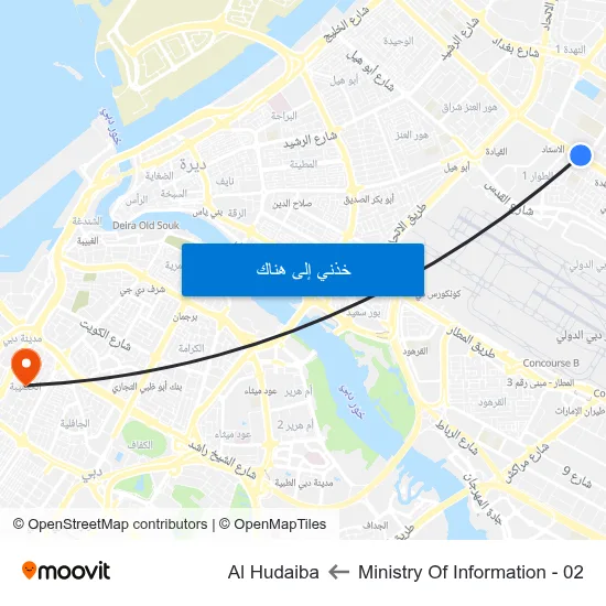 Ministry Of Information - 02 to Al Hudaiba map