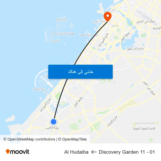 Discovery Garden 11 - 01 to Al Hudaiba map