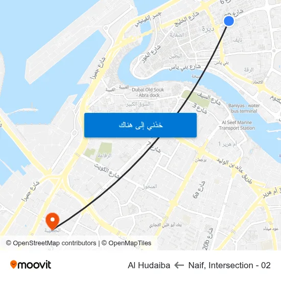 Naif, Intersection - 02 to Al Hudaiba map