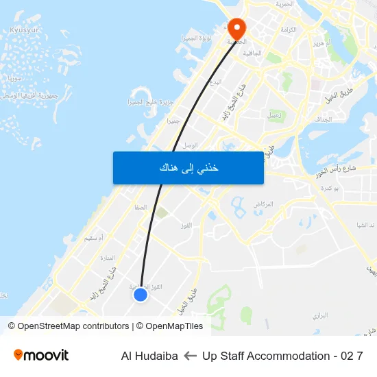 7 Up Staff Accommodation - 02 to Al Hudaiba map