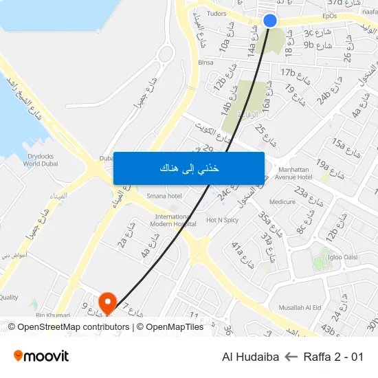 Raffa 2 - 01 to Al Hudaiba map