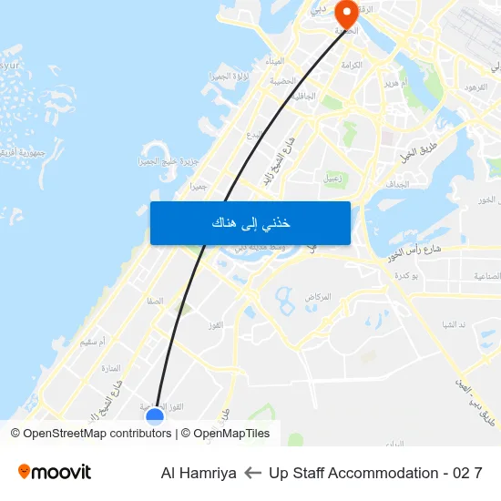 7 Up Staff Accommodation - 02 to Al Hamriya map