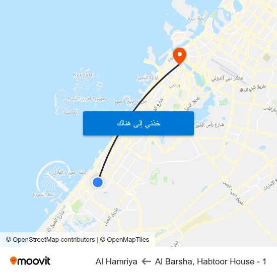 Al Barsha, Habtoor House - 1 to Al Hamriya map