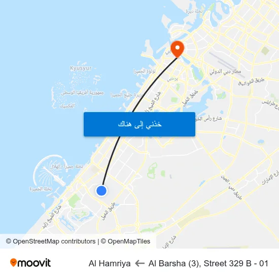 Al Barsha (3), Street 329 B - 01 to Al Hamriya map