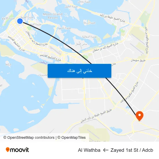 Zayed 1st St / Adcb to Al Wathba map