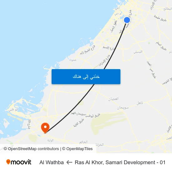 Ras Al Khor, Samari Development - 01 to Al Wathba map