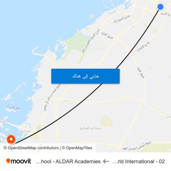 Fastner World International - 02 to Al Yasmina School - ALDAR Academies map