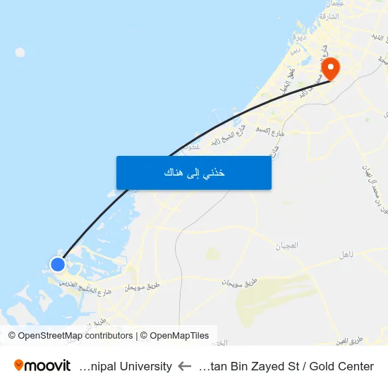 Sultan Bin Zayed St / Gold Center to Manipal University map