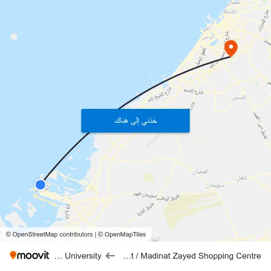 Sultan Bin Zayed St / Madinat Zayed Shopping Centre to Manipal University map