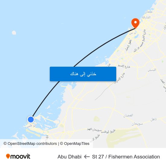 St 27 / Fishermen Association to Abu Dhabi map