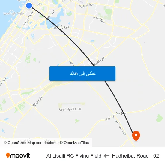 Hudheiba, Road - 02 to Al Lisaili RC Flying Field map