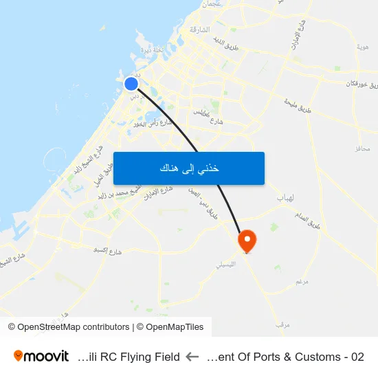 Department Of Ports & Customs - 02 to Al Lisaili RC Flying Field map