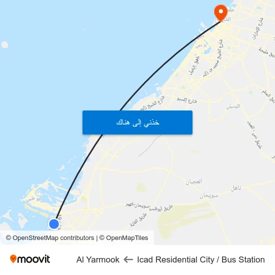 Icad Residential City / Bus Station to Al Yarmook map