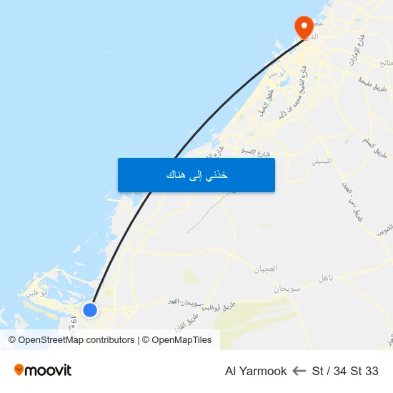 33 St / 34 St to Al Yarmook map