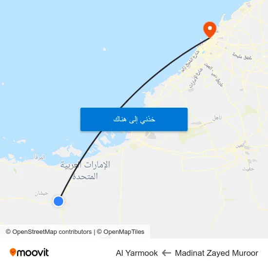 Madinat Zayed Muroor to Al Yarmook map