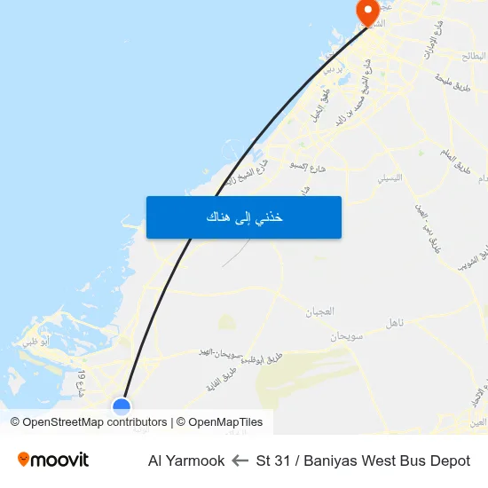 St 31 / Baniyas West Bus Depot to Al Yarmook map