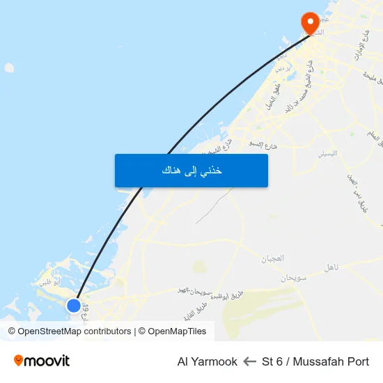 St 6 / Mussafah Port to Al Yarmook map