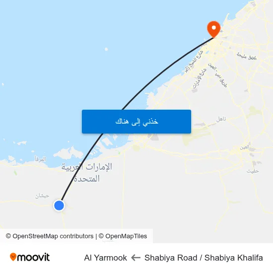 Shabiya Road / Shabiya Khalifa to Al Yarmook map