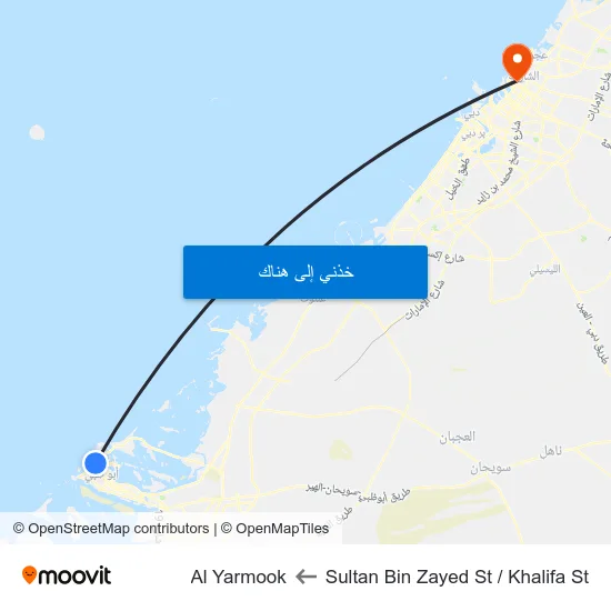 Sultan Bin Zayed St / Khalifa St to Al Yarmook map