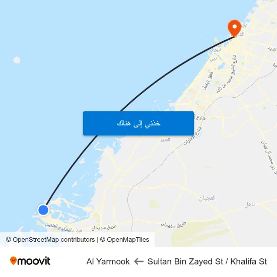 Sultan Bin Zayed St / Khalifa St to Al Yarmook map