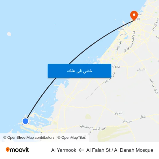 Al Falah St / Al Danah Mosque to Al Yarmook map