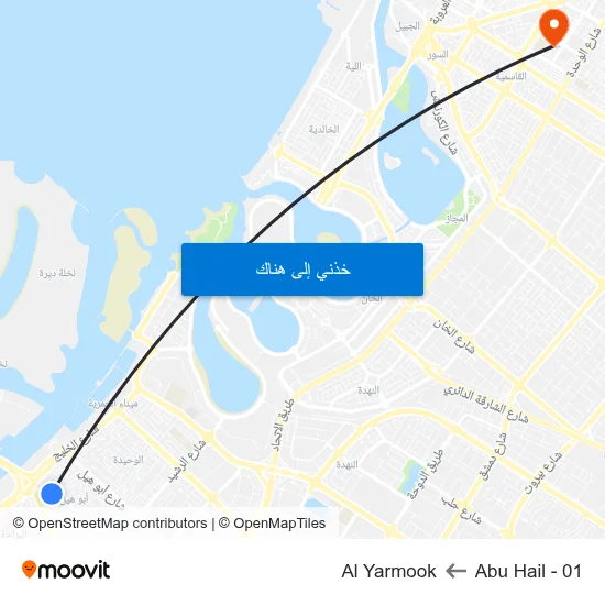 Abu Hail - 01 to Al Yarmook map