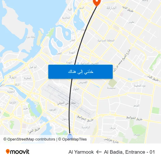 Al Badia, Entrance - 01 to Al Yarmook map