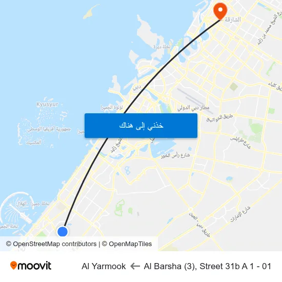 Al Barsha (3), Street 31b A 1 - 01 to Al Yarmook map