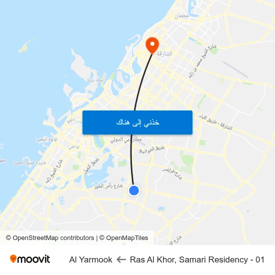 Ras Al Khor, Samari Residency - 01 to Al Yarmook map