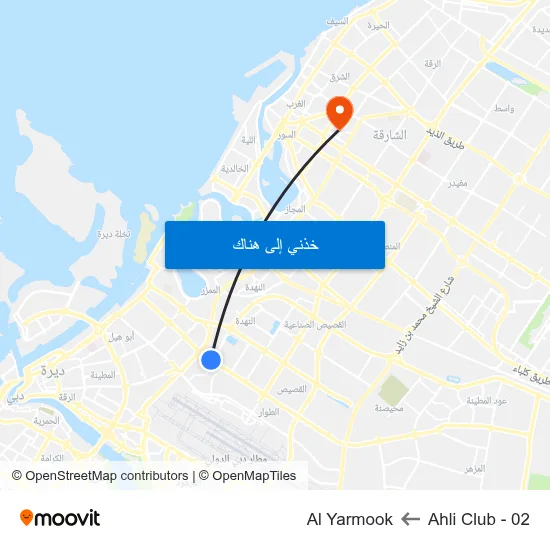 Ahli Club - 02 to Al Yarmook map