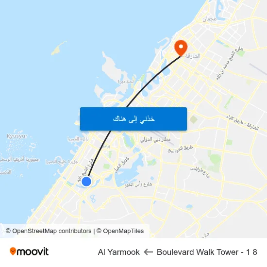 8 Boulevard Walk Tower - 1 to Al Yarmook map