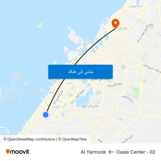 Oasis Center - 02 to Al Yarmook map