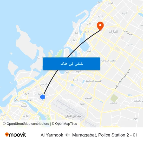 Muraqqabat, Police Station 2 - 01 to Al Yarmook map