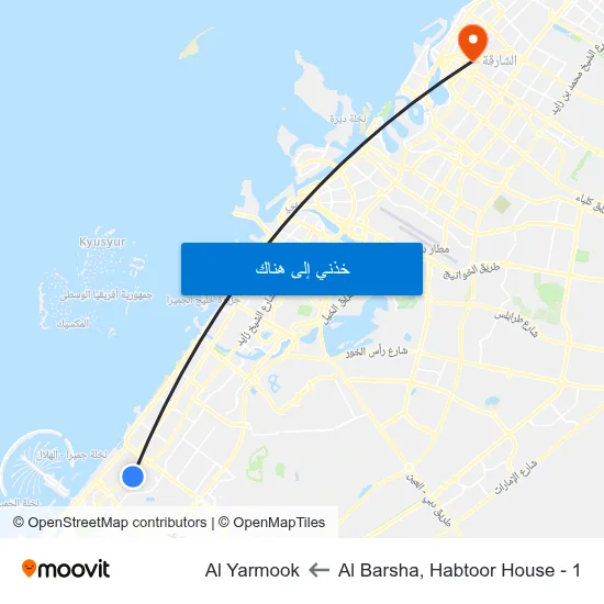 Al Barsha, Habtoor House - 1 to Al Yarmook map