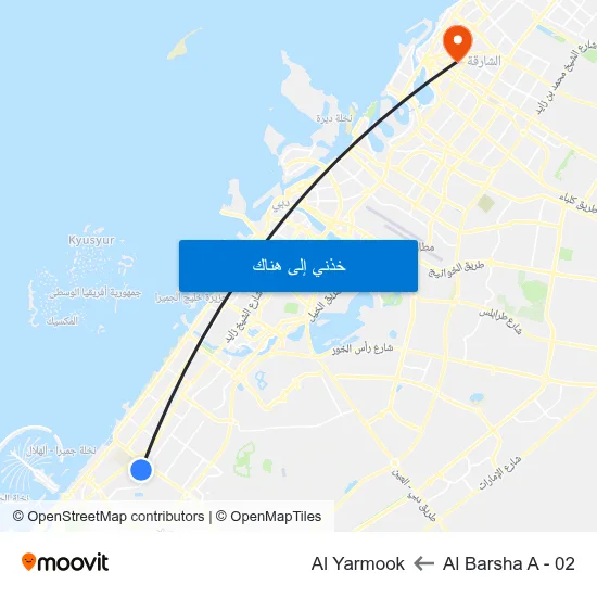 Al Barsha A - 02 to Al Yarmook map