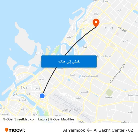 Al Bakhit Center - 02 to Al Yarmook map